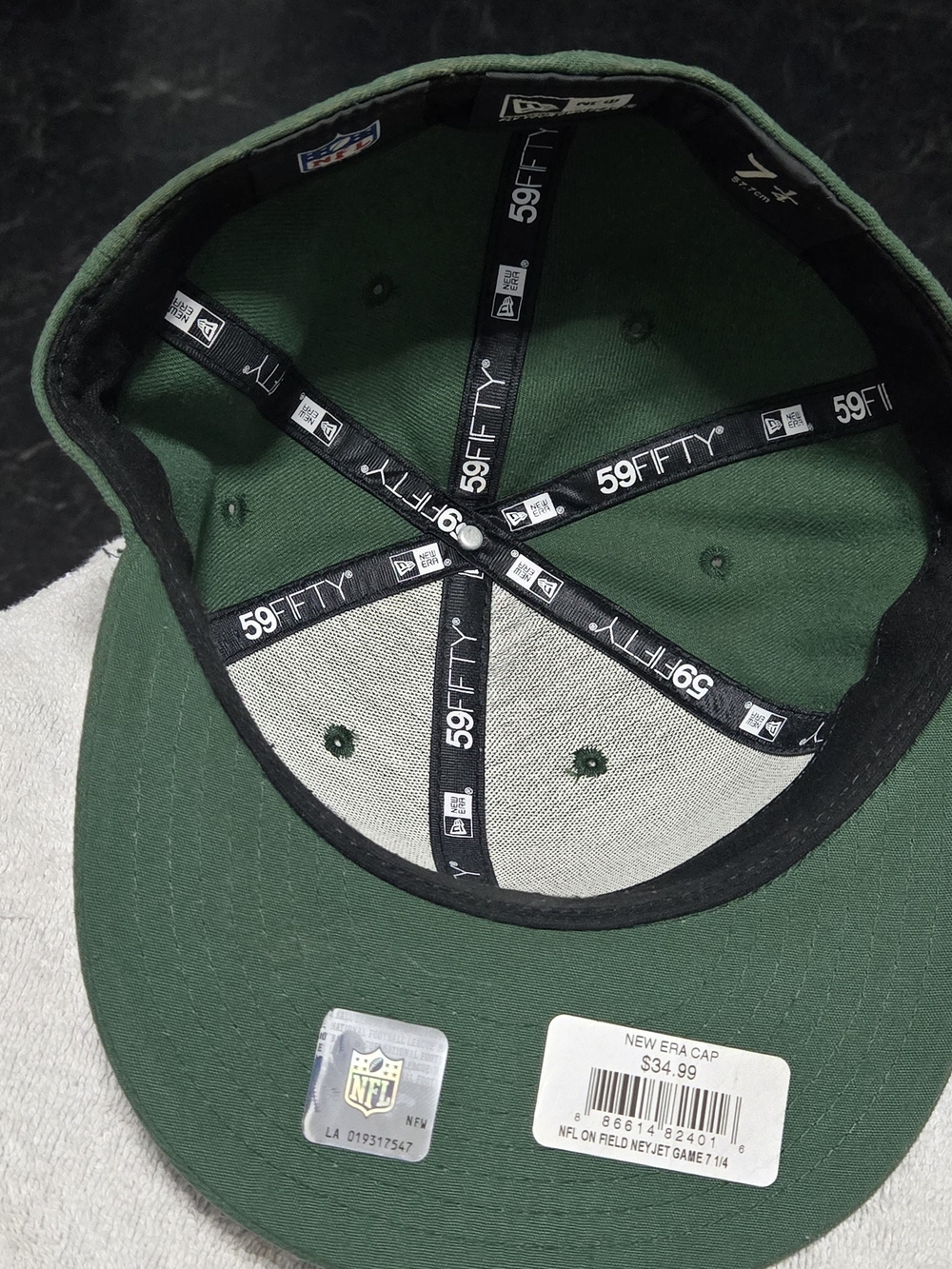 New Era Green 59FIFTY Fitted Cap - Dark Green